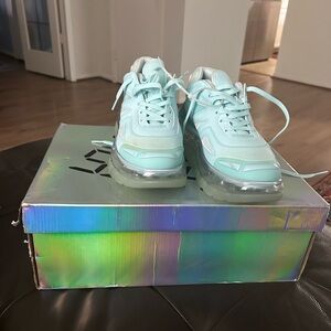 Stylish Mint Green Women's Sneakers Shoes 53045